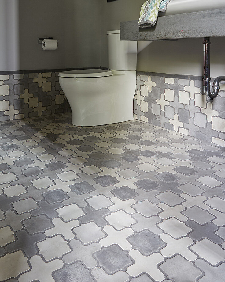 Arto Tile bathroom floor design