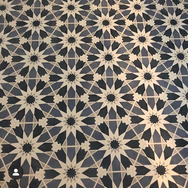 #repost @michelefrigondesign.  A little tile inspo to brighten your day! 
This fun cement tile pattern was selected for her clients pantry floor.  Lovely designer, sweet clients and happy tile!! Win win all around ❤️. #shoplocal .
.
.
.
.
#Cementtile