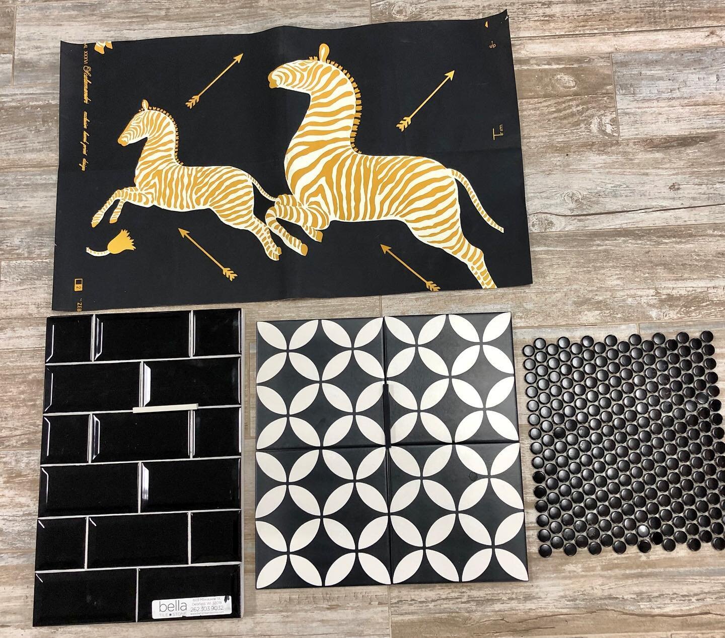 Art Decco inspired Bathroom selections meeting today was a success.  Can&rsquo;t wait to see this come to life with a custom Teal colored vanity, stunning Art Deco lighting and brushed brass fixtures. 

.
.
.

#tileobsessed #designobsessed
#tileaddic