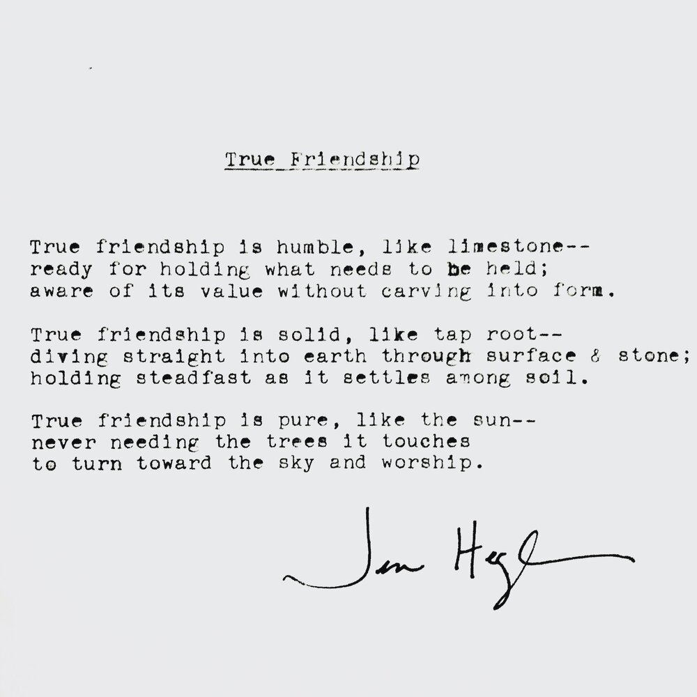 New friendship poems