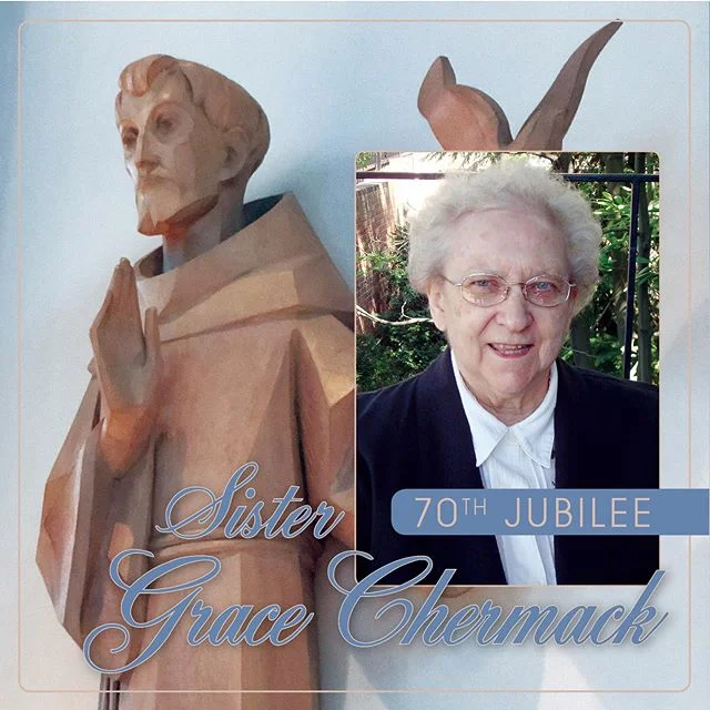 We honor our four 2019 Jubilarians this summer, celebrating their collective 250 years in religious life. Today, meet Sister Grace Chermack.

A native of Erie, Pa., Sister Grace has been in service to the Lord since 1949, when she took on her first t
