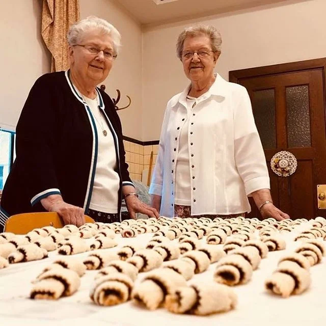 Our first Spring Fling is a week away, and Sisters Rosaria Shina and Loretta Motko are hard at work baking 178 dozens of kiffle cookies for the &ldquo;Made with Love&rdquo; booth. Look for nut, apricot, raspberry, lekvar and maybe even poppyseed vari