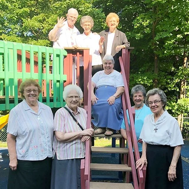 Yesterday a group of our sisters visited Amazing Scholar Academy Preschool, the new Ross Township home of our former preschool program. It was a delight to see the new set-up, share some smiles on the playground, and enjoy lunch with the preschool te
