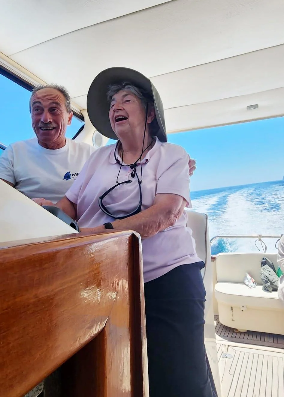 Nancy Driving Boat.JPEG