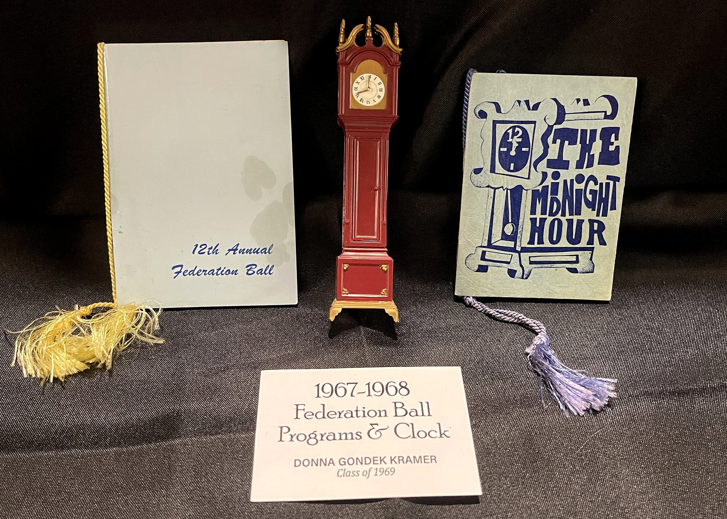 1967-1968 Federation Ball Programs & Souvenir Clock