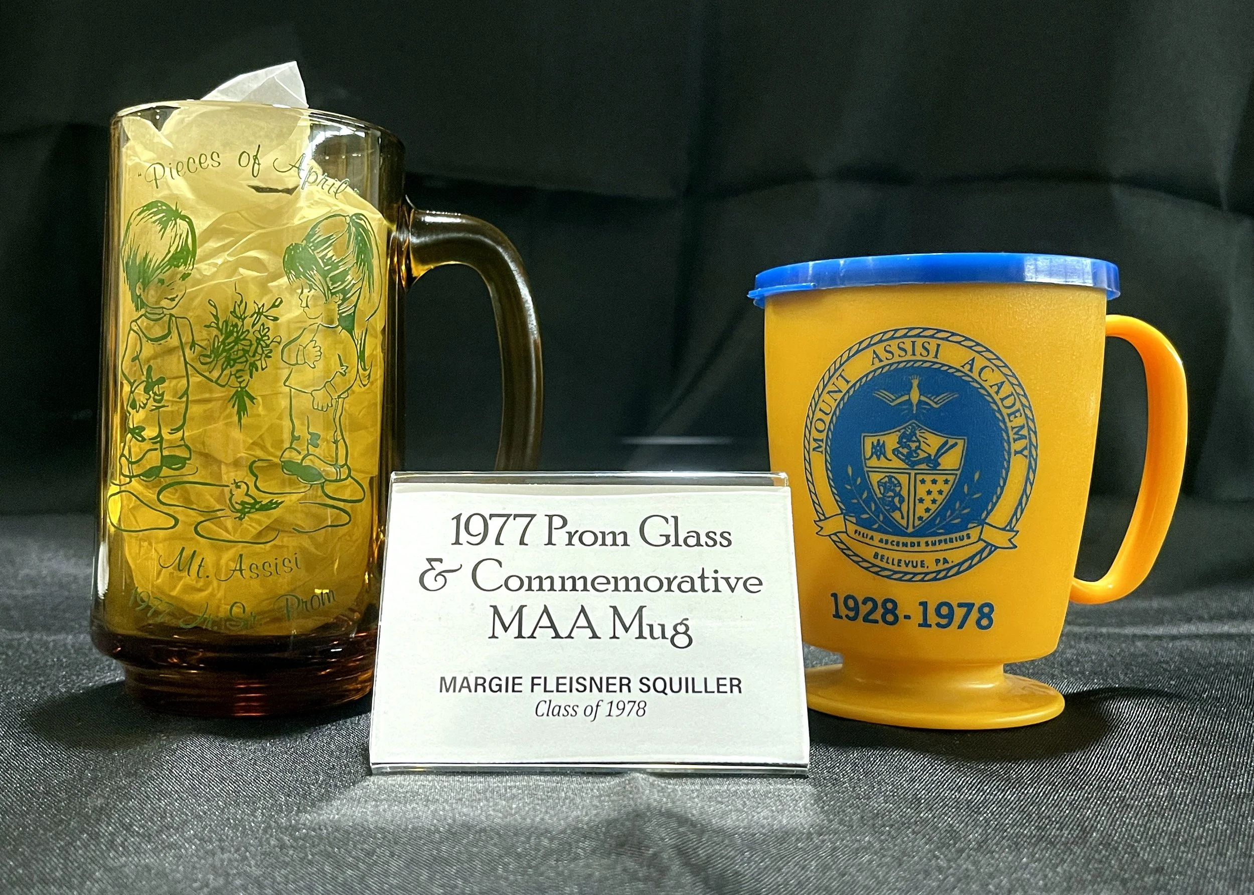 1977 Prom Glass & Commemorative MAA Mug