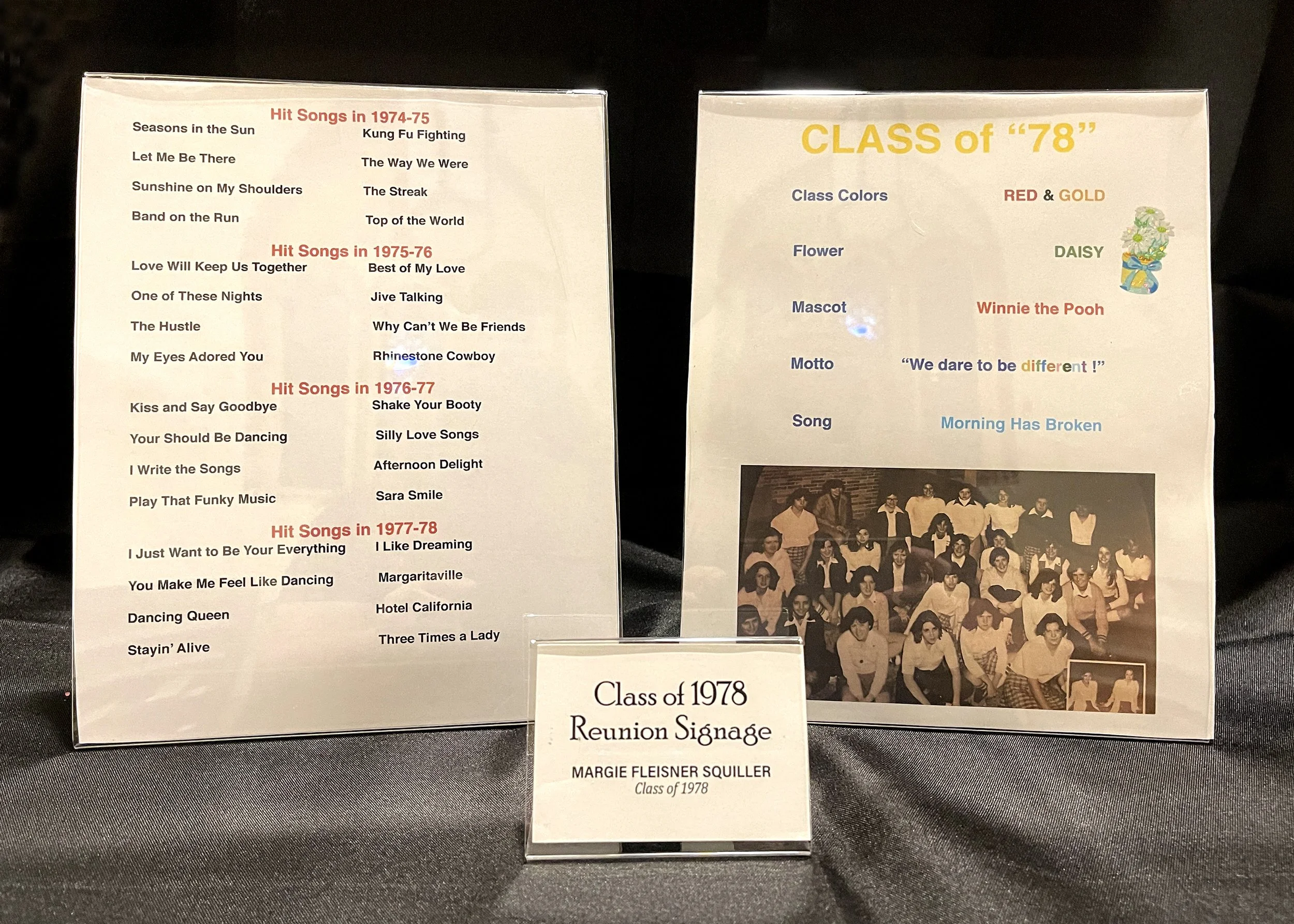 Class of 1978 Reunion Signage