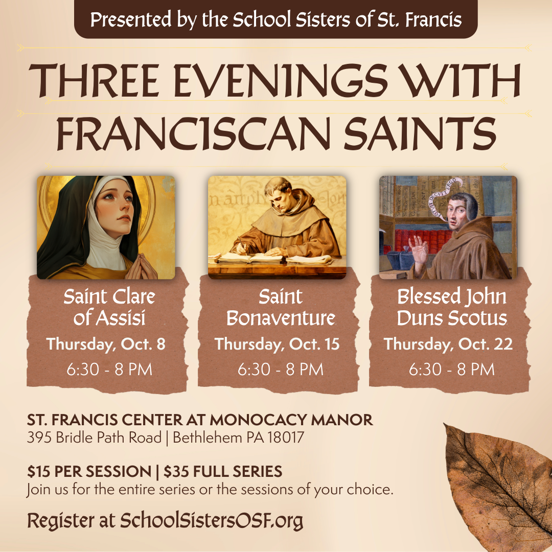 Three Evenings with Three Franciscan Saints Series