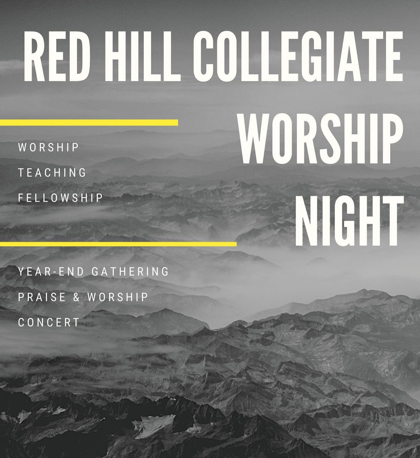 GET EXCITED!!! End of semester worship night!! Next Tuesday @7pm! Join us at the Outlet at Edisons next Tuesday night for a time of worship! Invite your friends to hear the gospel and worship Jesus! We hope to see you there! 🥳🌟

DM with any questio