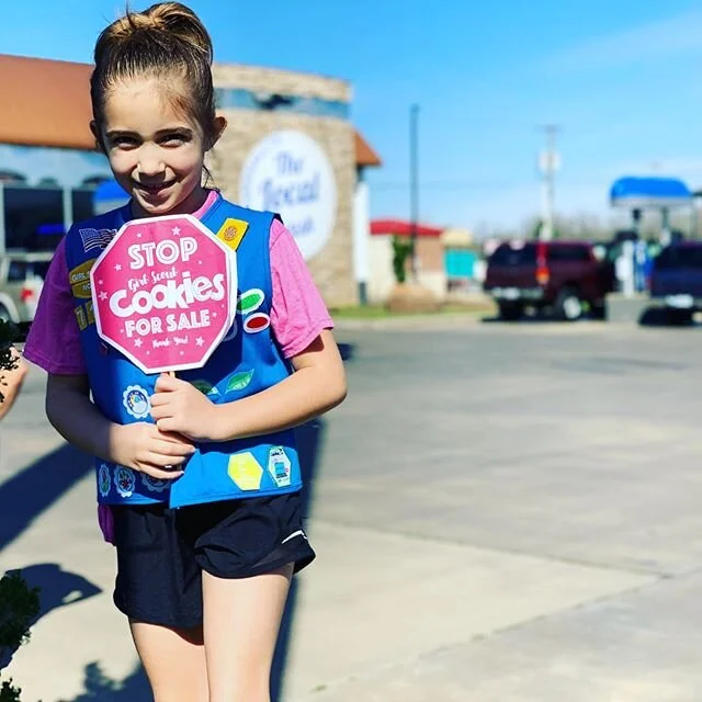 While you&rsquo;re out STOP by #thelocalwash because It&rsquo;s 🍪 time! #girlscouts #supportlocal #etx #marshalltexas #goals