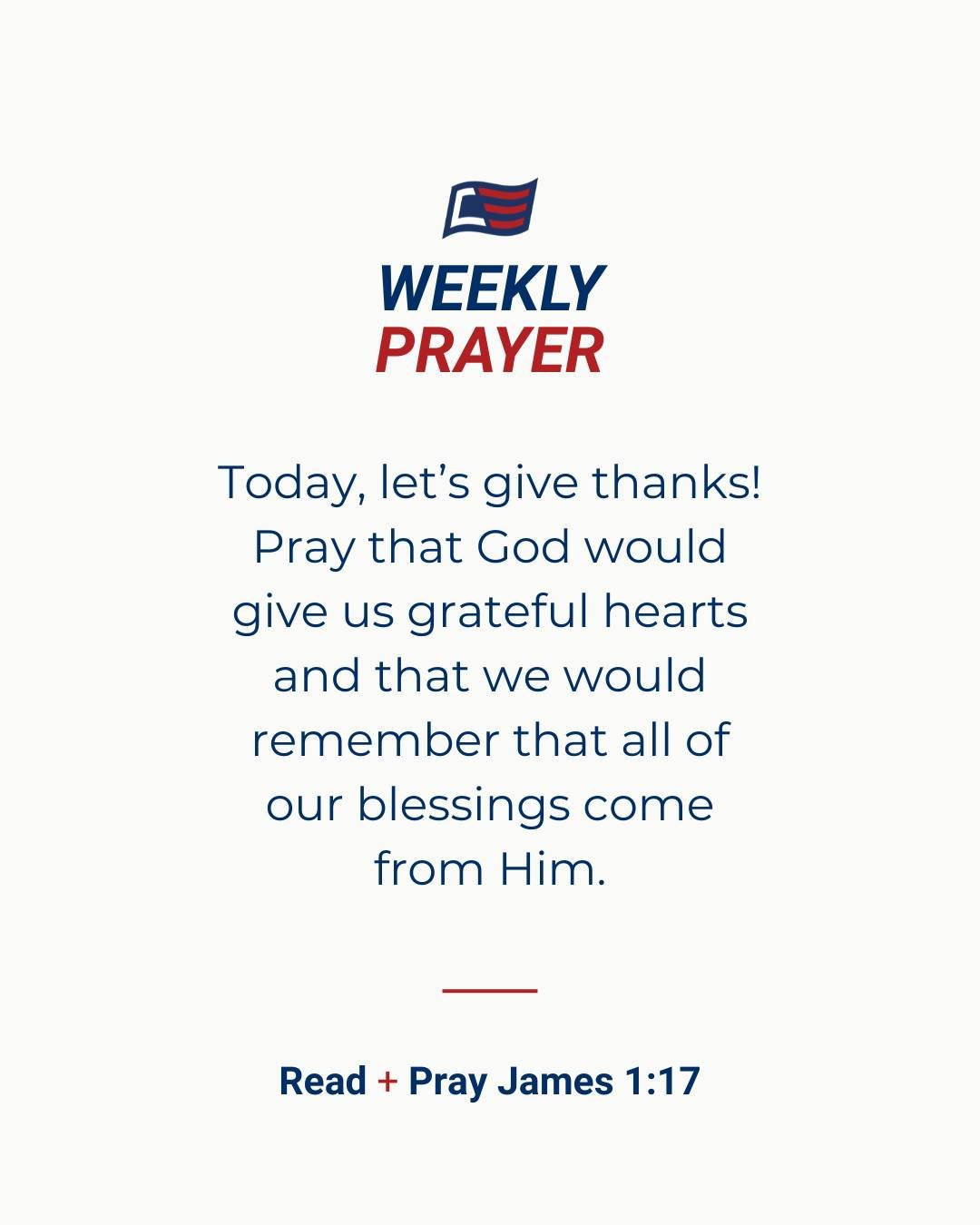 Wishing you a blessed Thanksgiving!

#Thanksgiving #WeeklyPrayer #ChristiansEngaged