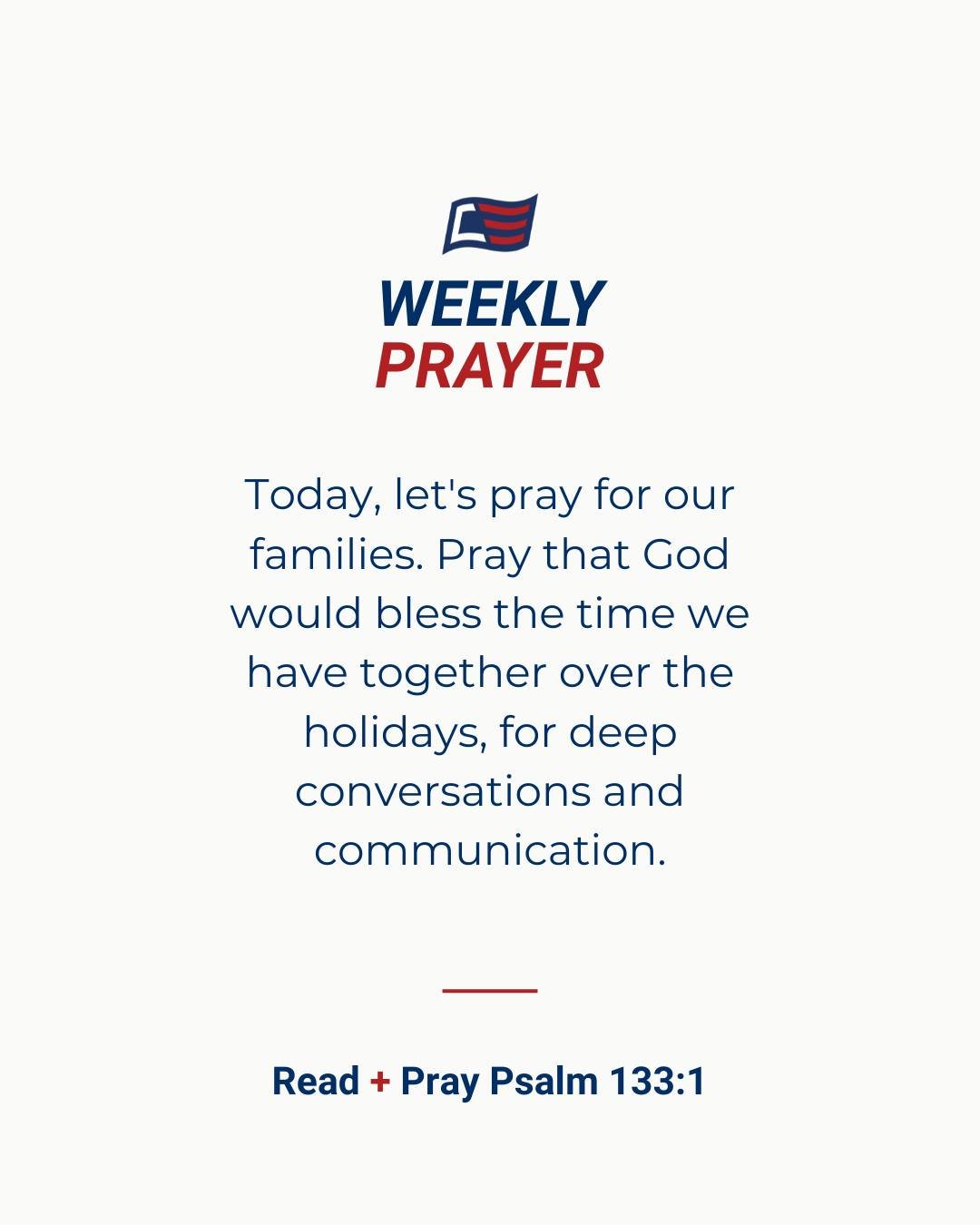 This week we're praying for our families. 💟
#WeeklyPrayer