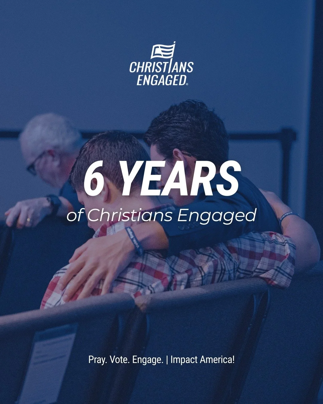 🎉 Celebrating 6 Years!

Today we&rsquo;re thanking God for every life touched, every prayer prayed, every voter encouraged, and every believer equipped to engage their community with courage and faith.

It&rsquo;s amazing to see how far He has broug