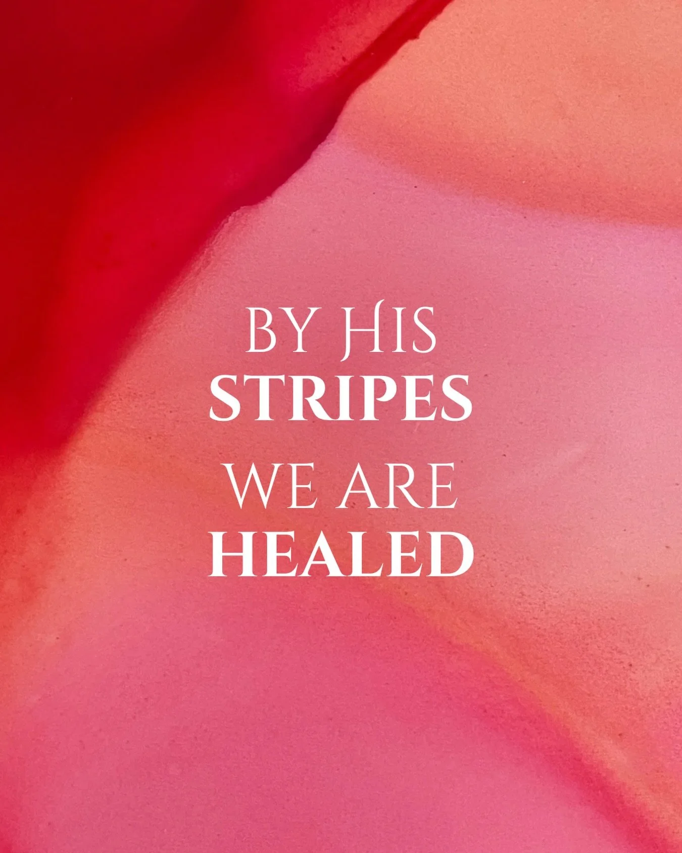 &ldquo;But He was wounded for our transgressions, He was bruised for our iniquities; The chastisement for our peace was upon Him, And by His stripes we are healed.&rdquo; &mdash;Isaiah 53:5 #GoodFriday