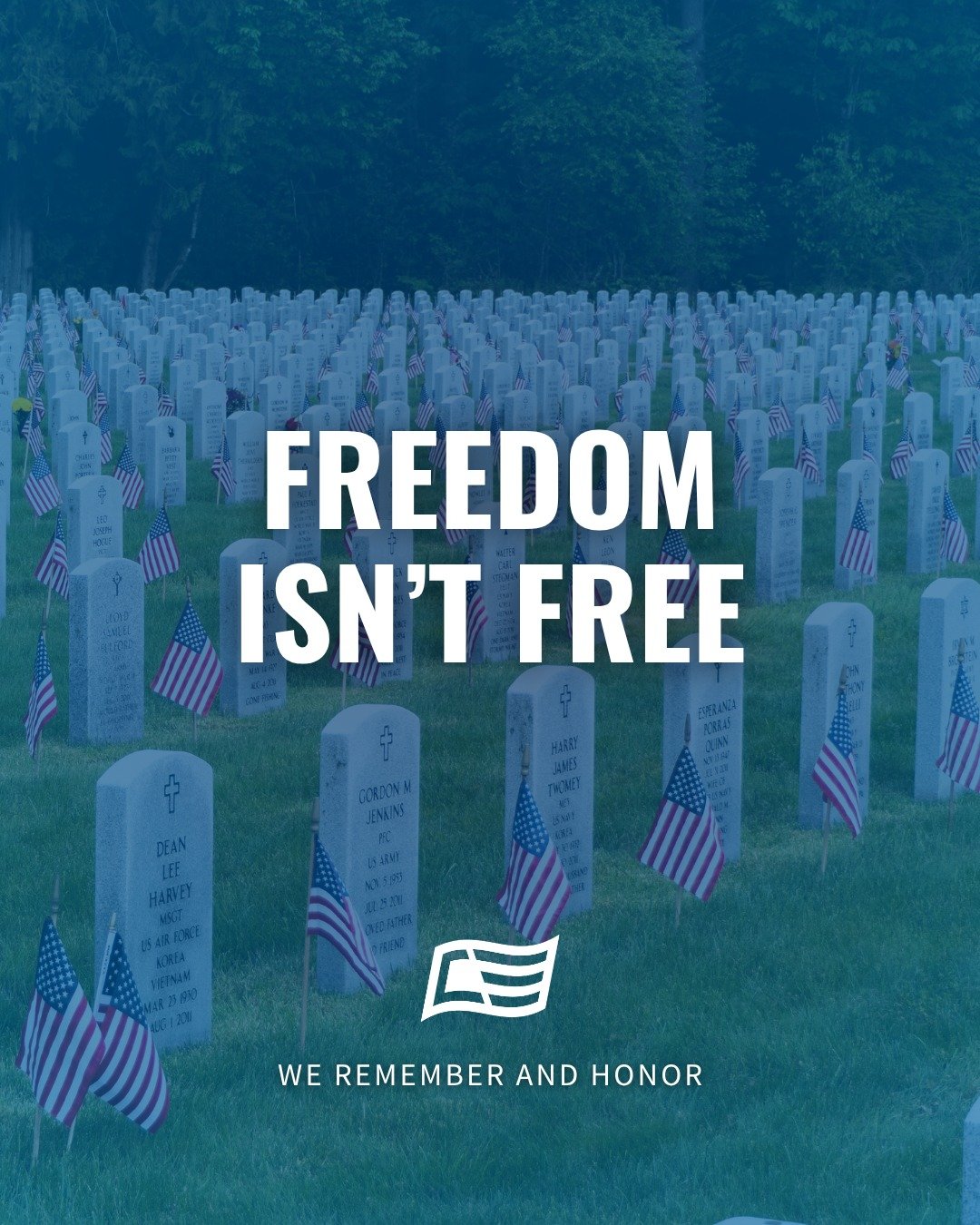 Freedom isn&rsquo;t free. 🇺🇸

Today we remember and honor the brave men and women who gave their lives for our country and our freedoms. May we never forget their sacrifice.

&ldquo;Greater love has no one than this&hellip;&rdquo; &mdash; John 15:1