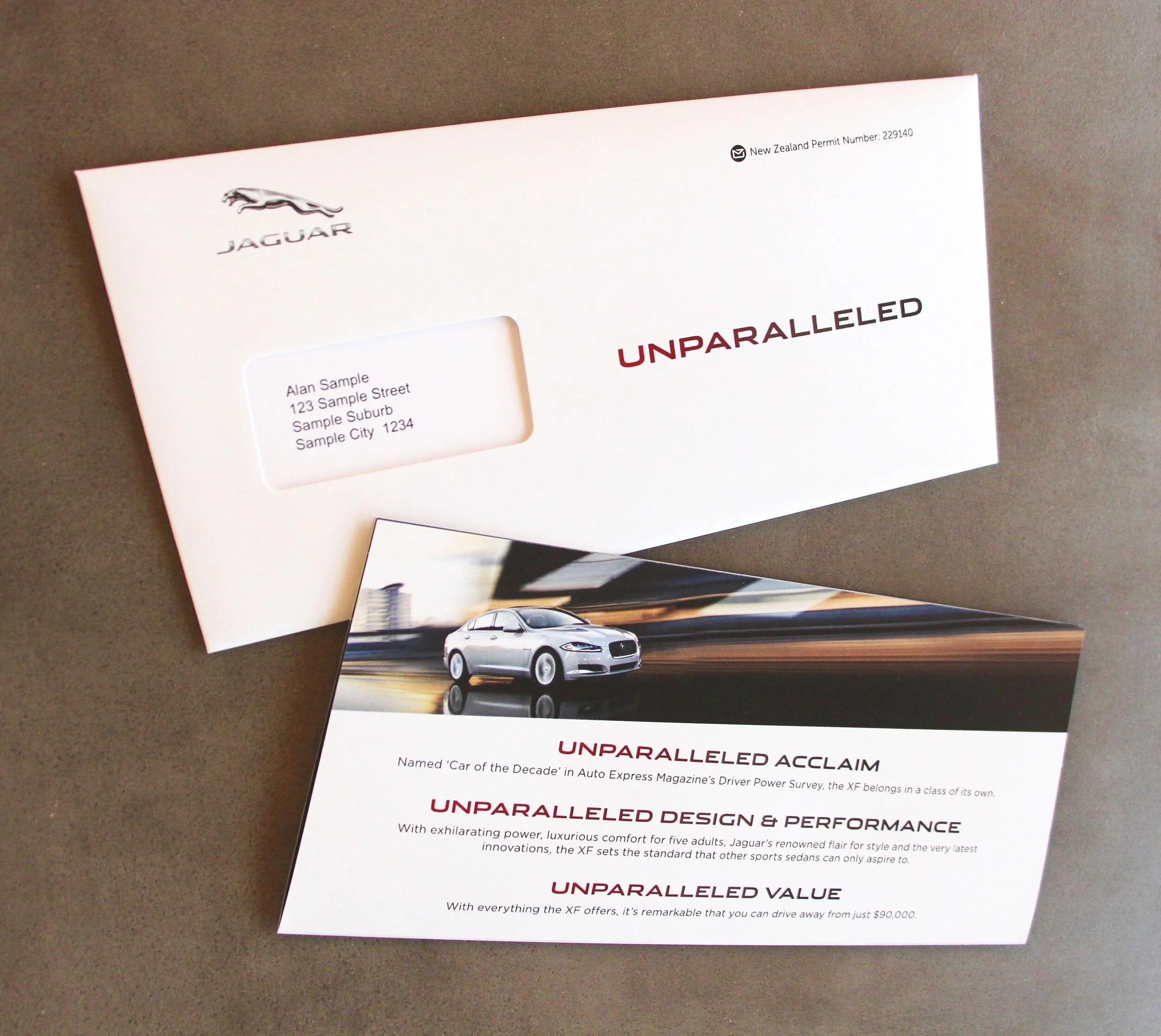 Custom-cut direct mail campaign