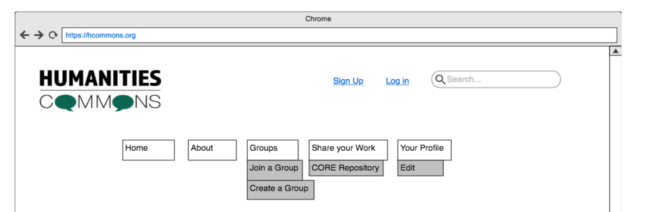  Idea of content (not design) for a new navigation bar.  