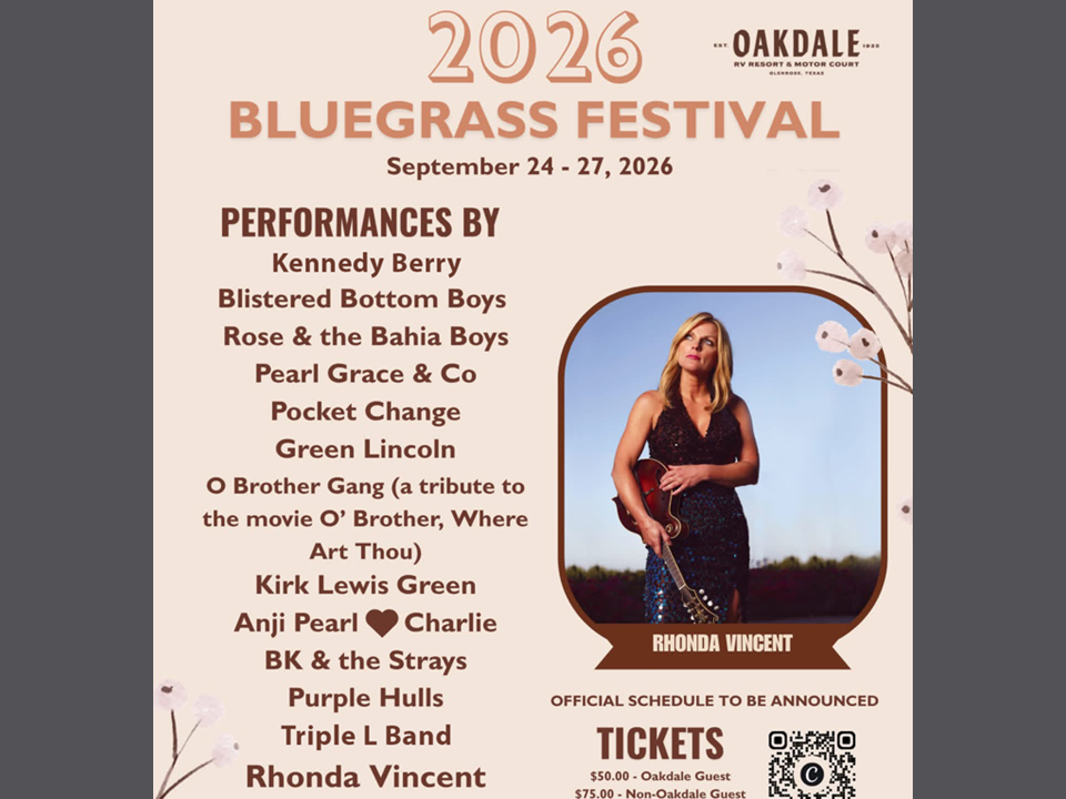 Oakdale Park Fall Bluegrass Festival - Glen Rose, Tx