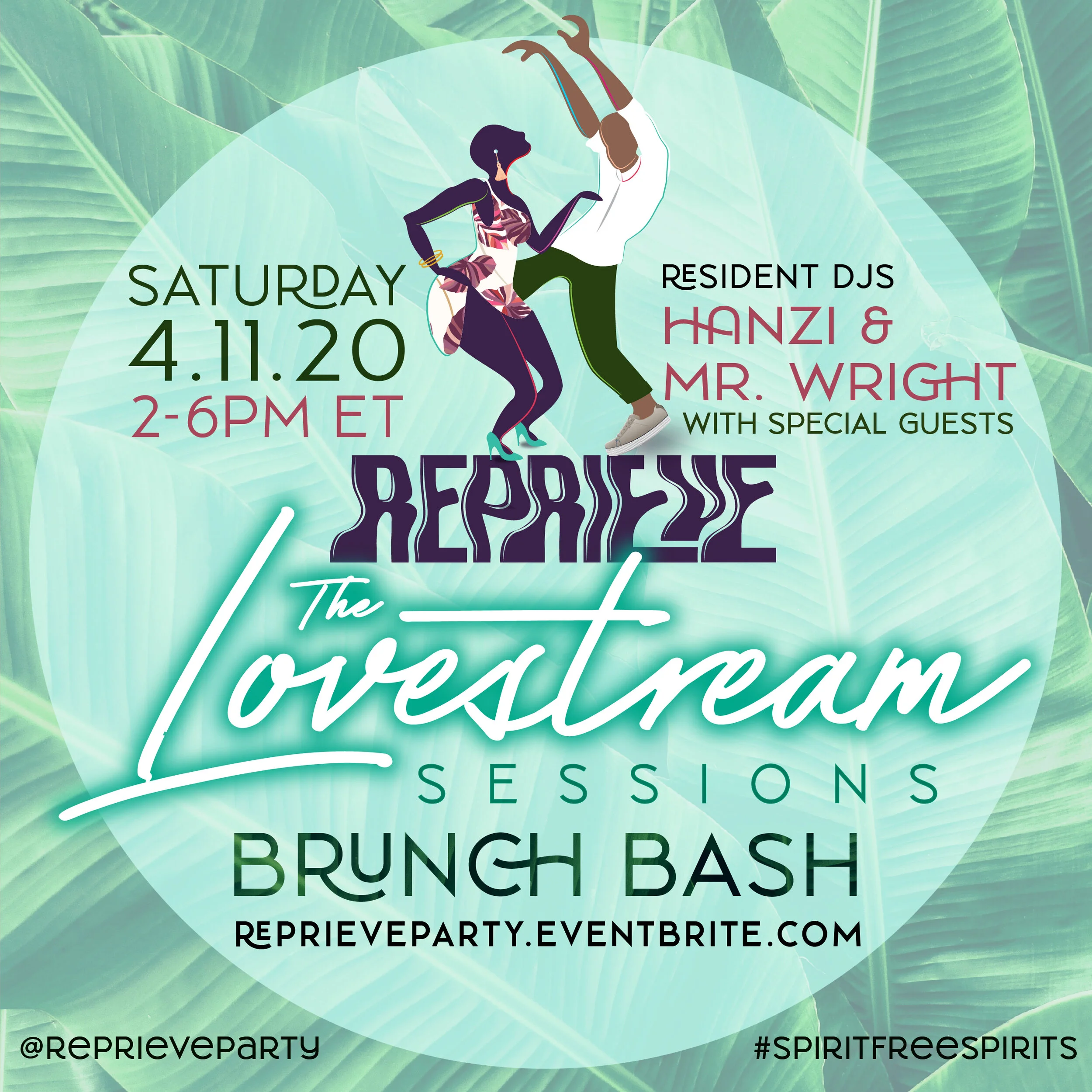 Our third digital dance party! We changed up the time and brought some daytime and brunch vibes!