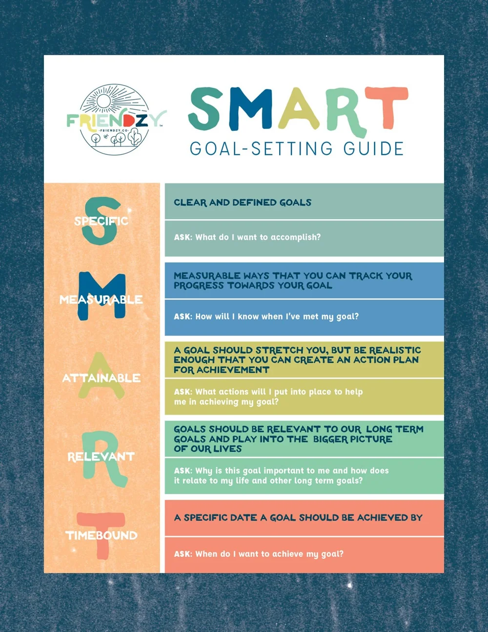 SMART Goal Setting Activity — Friendzy
