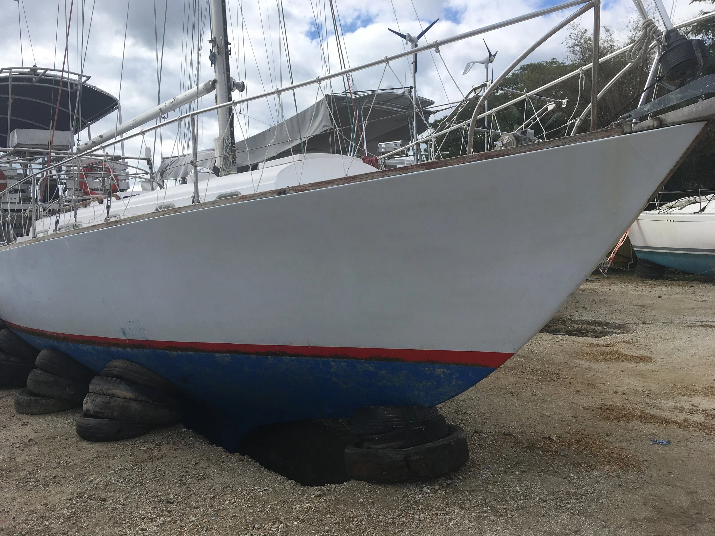 Islander in the Cyclone Pit, Vuda Marina