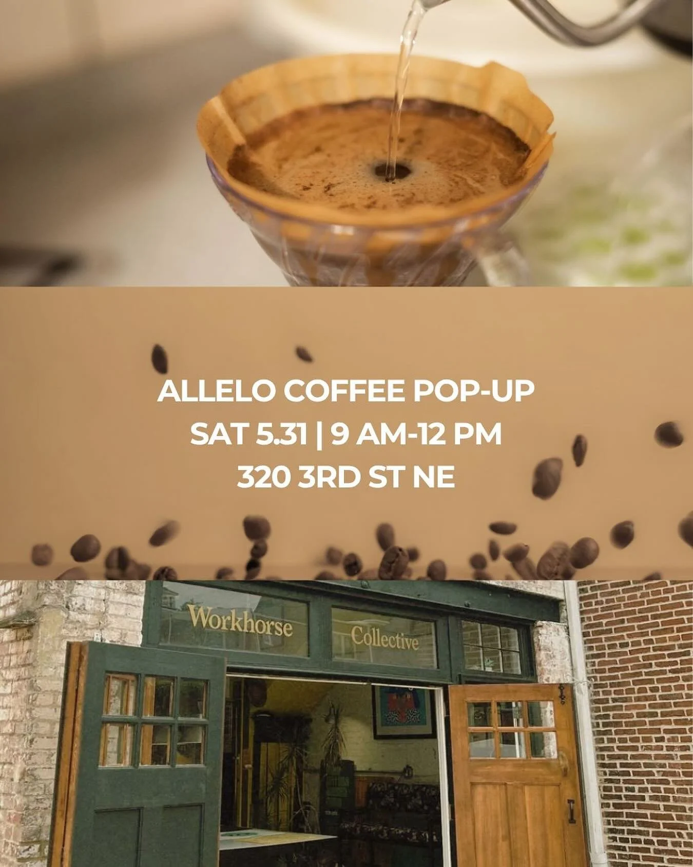 Coffee pop-up this Saturday on Capitol Hill. 

Swing through for a delicious coffee and catch up.