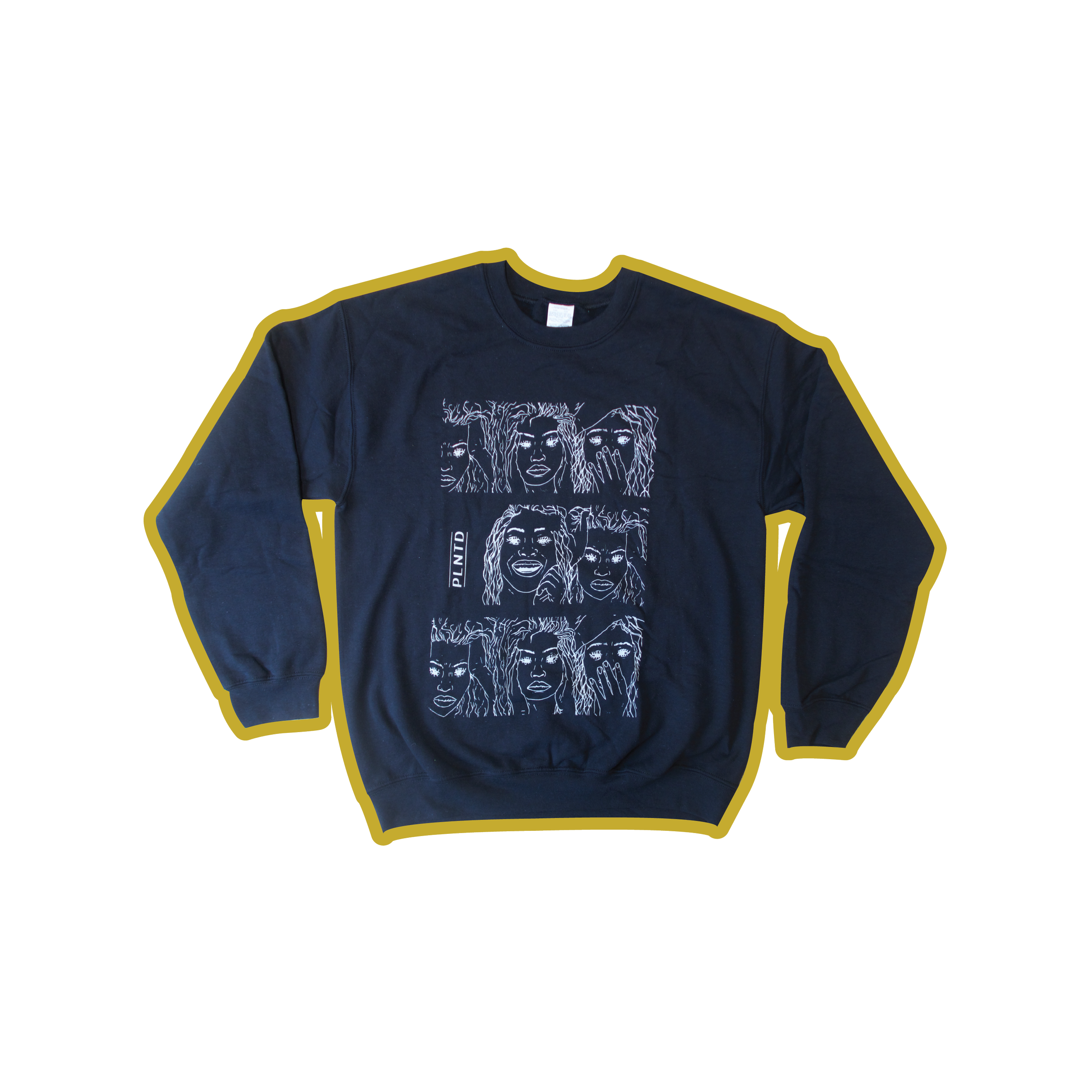 So Many Faces Sweatshirt Black