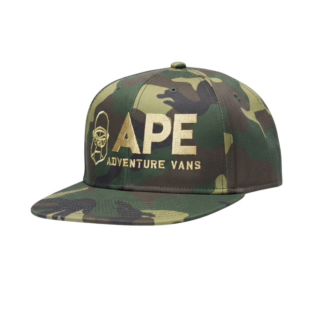 The APE  25/26  Premium camo snap back