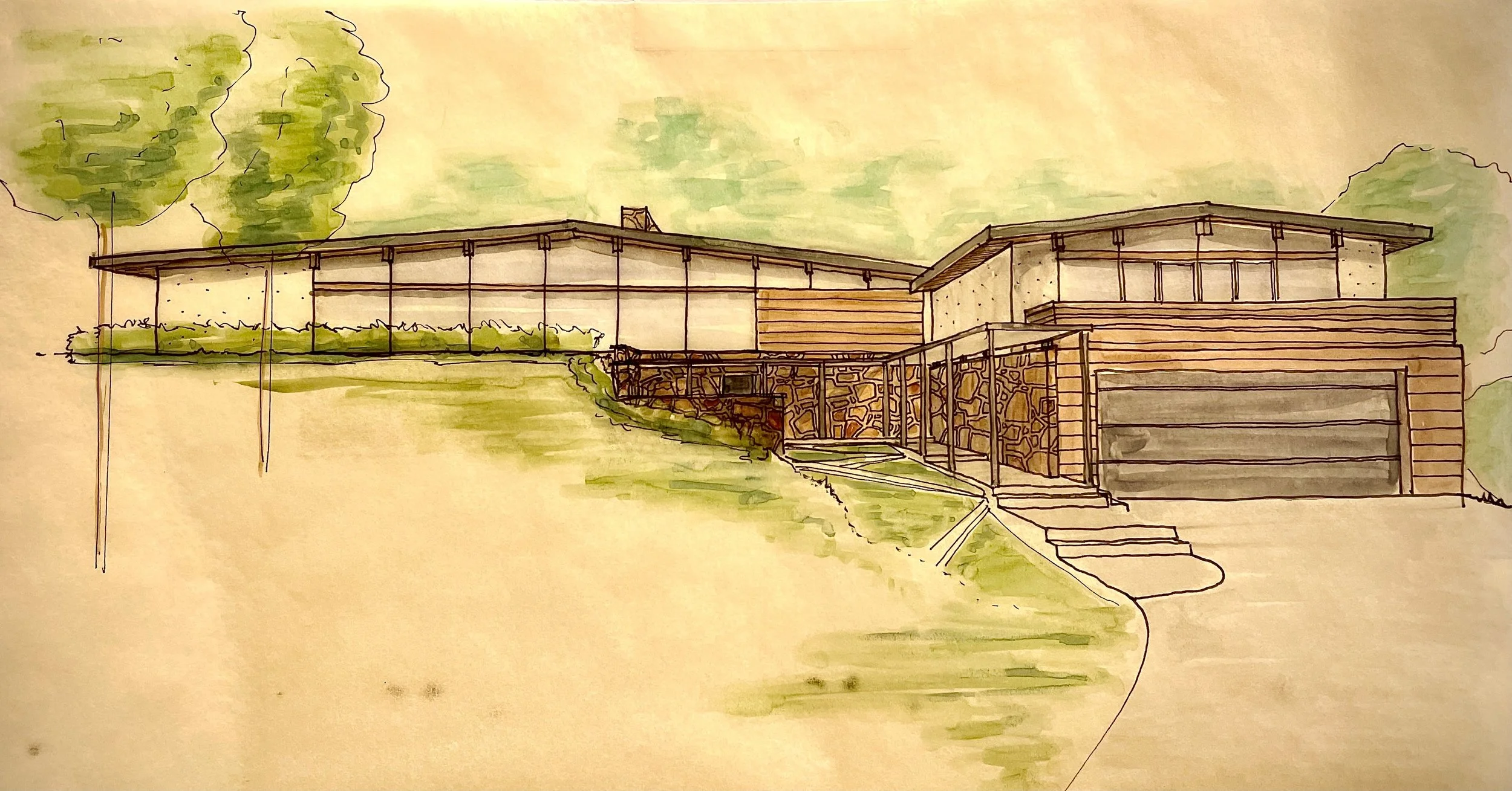 Original architectural details evaluated for preservation during the renovation of an existing residence.