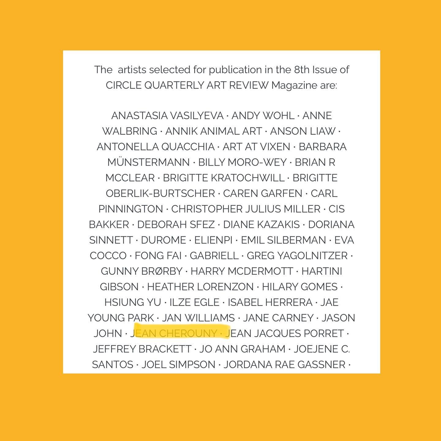 Very happy to have my painting &ldquo;Horizon Vantage&rdquo;  selected for this publication.  It was free to artists.  350 artists were selected to represent art now in The Circle Arts Review 8th edition.  I feel honored and recognized for my rollerb