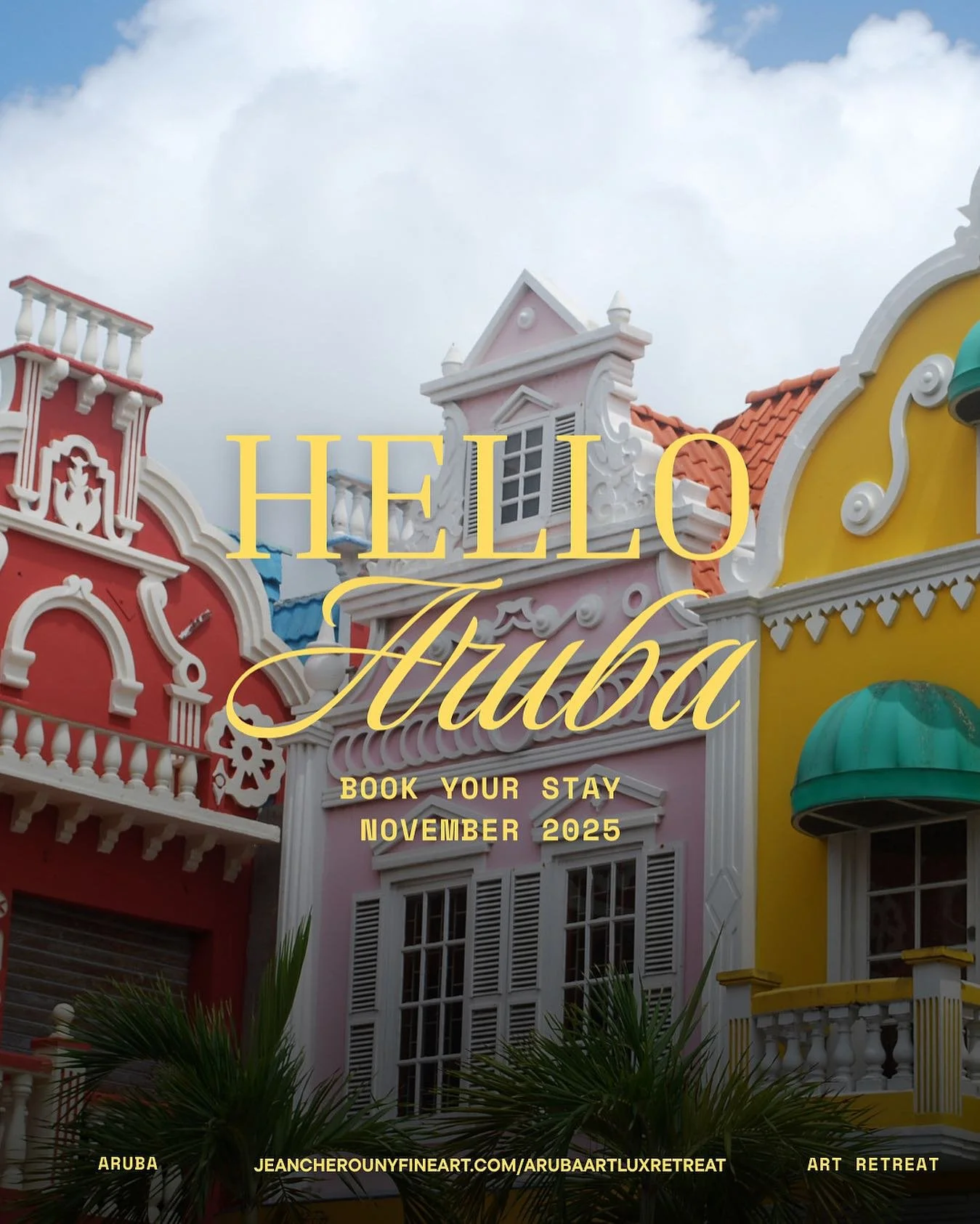NOW OPEN FOR BOOKING: ARUBA ART RETREAT &mdash; NOVEMBER 2025 🎨✨
Ready to immerse yourself in color, culture, and creativity?

Join us this November for the Aruba Art Retreat &mdash; a transformative experience designed for artists, dreamers, and se