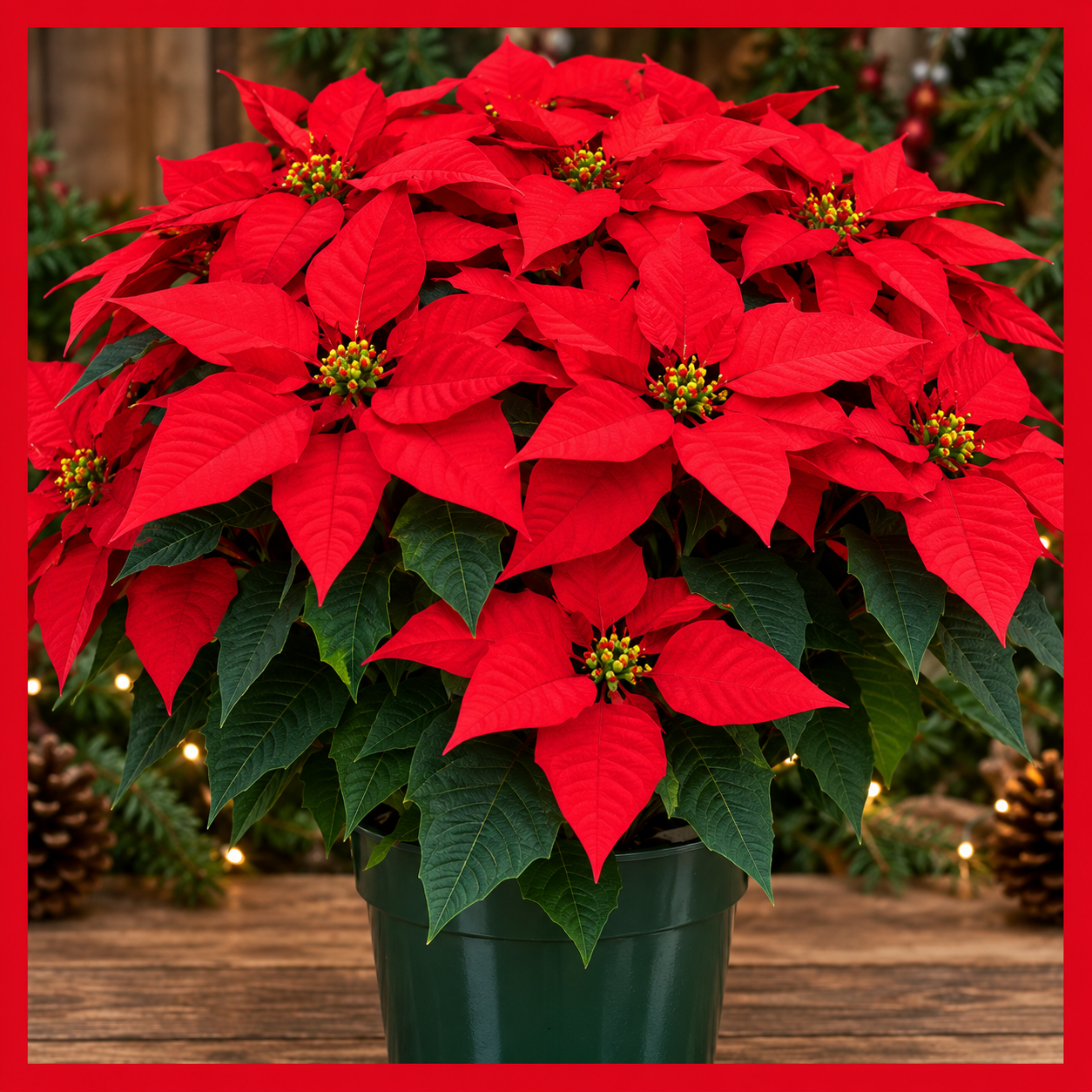 Large Red Poinsettia