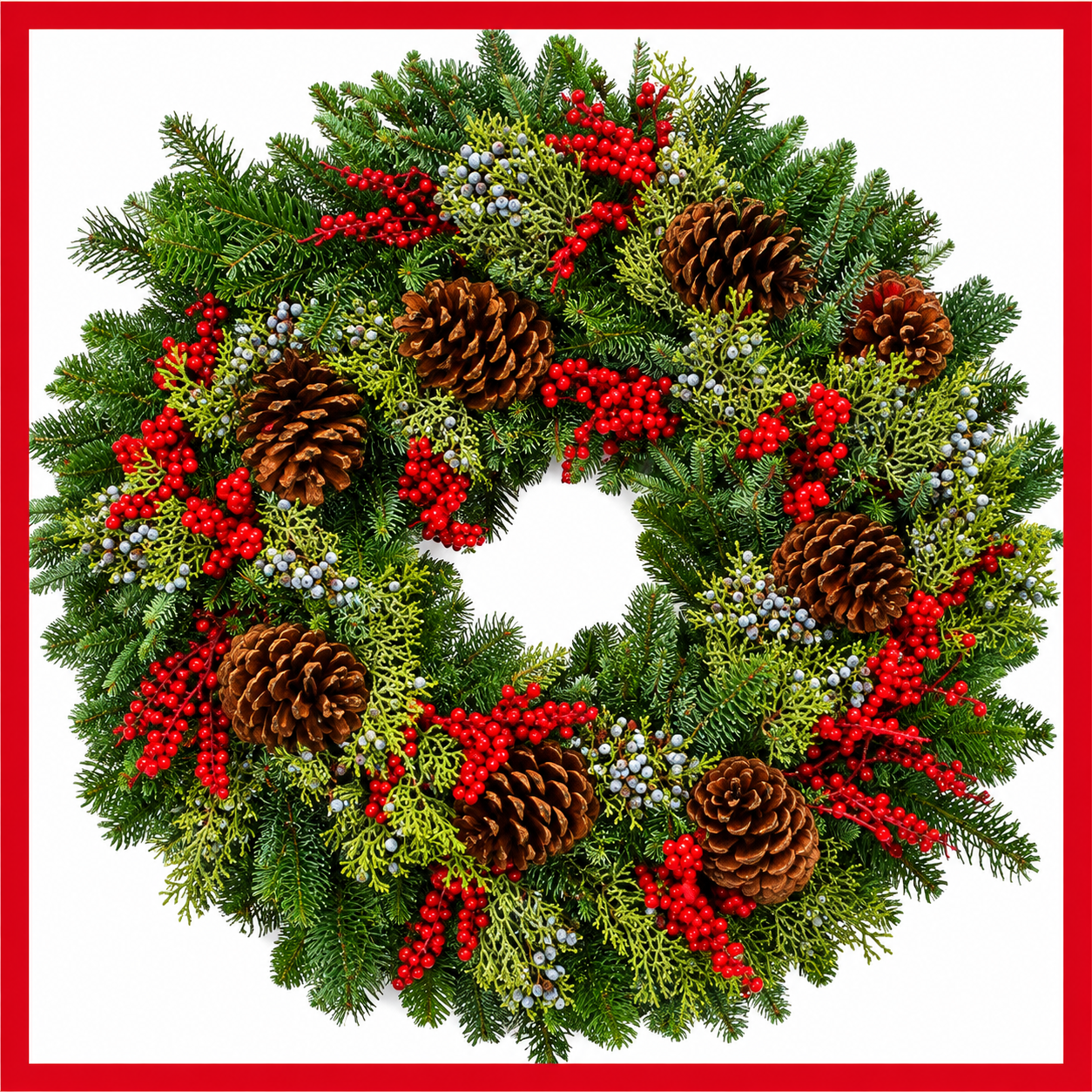 Multi-Cone Canella Wreath