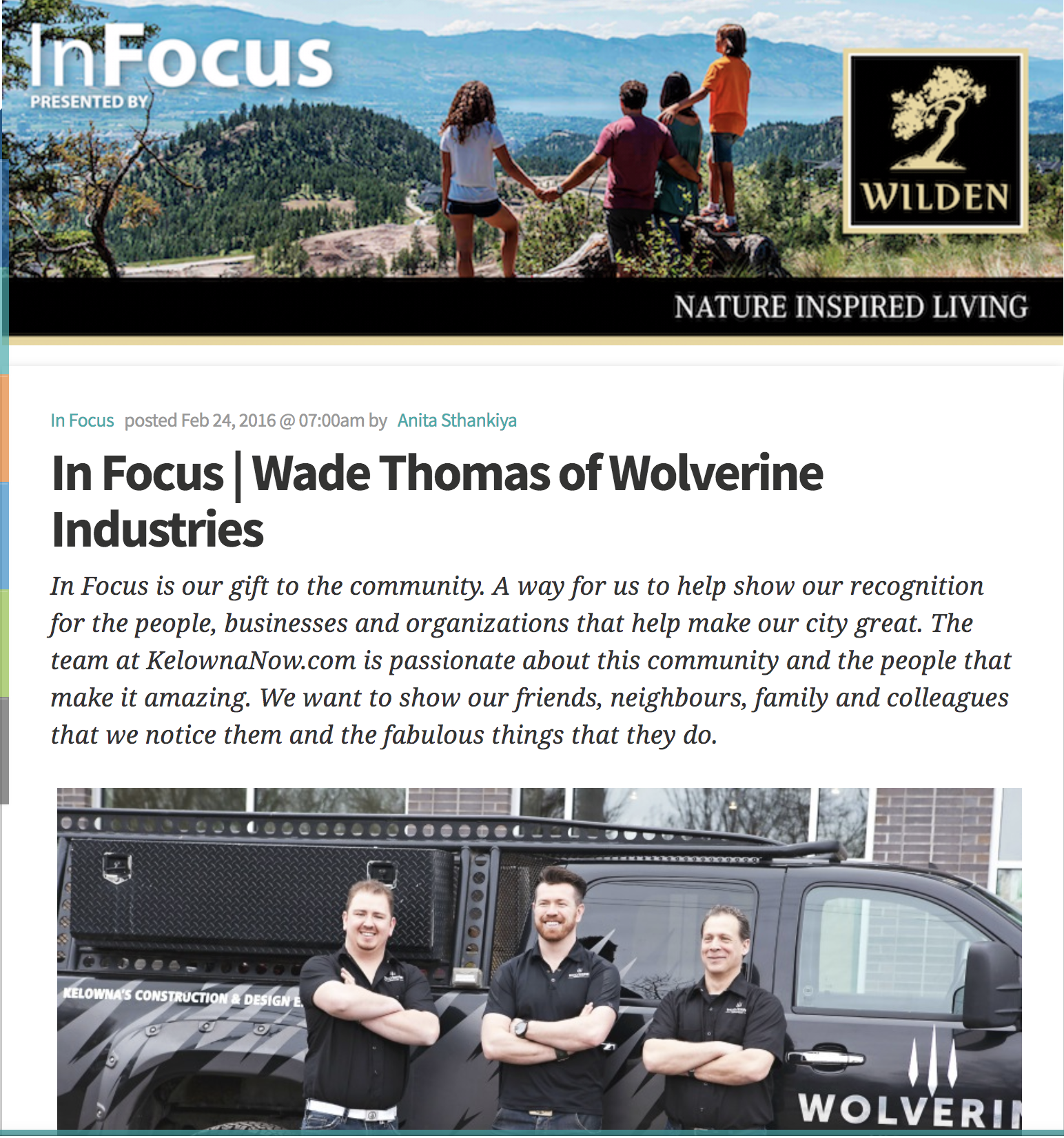 Kelowna Now: In Focus