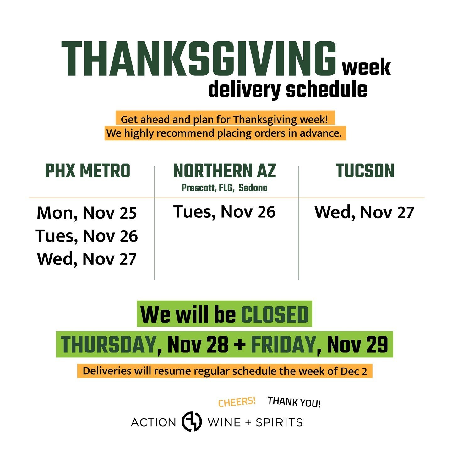 ⬆️ ⬆️ ⬆️ The holidays are upon us! Get ahead. ⬆️ ⬆️ ⬆️ 
We're ready to help!

Happy Monday!