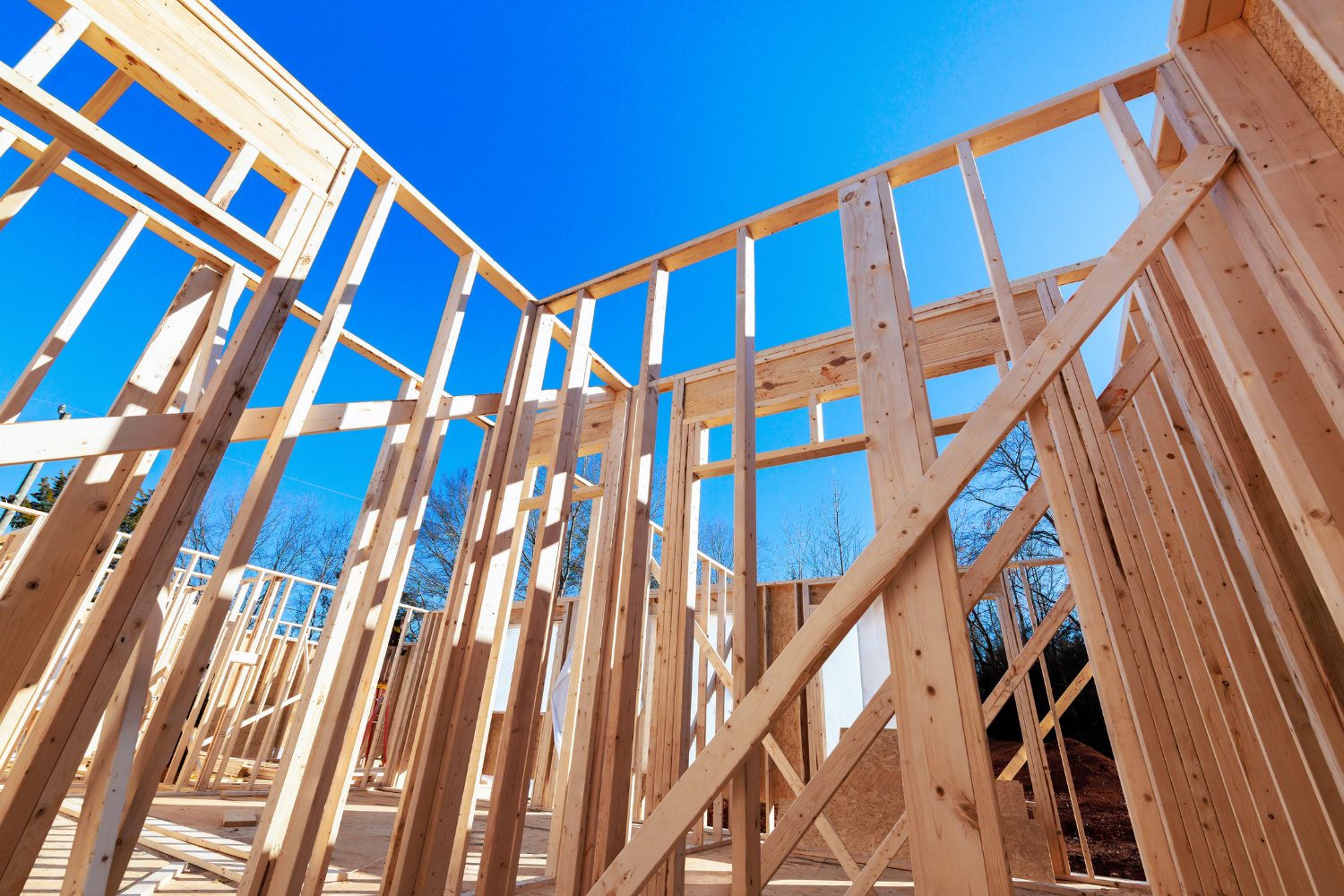 Timber framing stage of a new home build in Sydney showing early construction progress