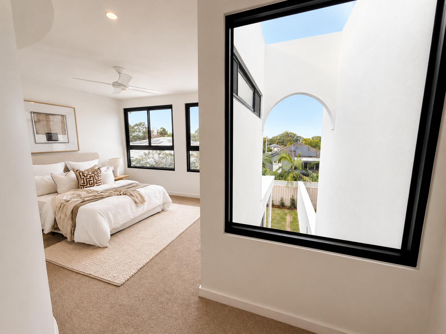 kirrawee duplex bedroom window view