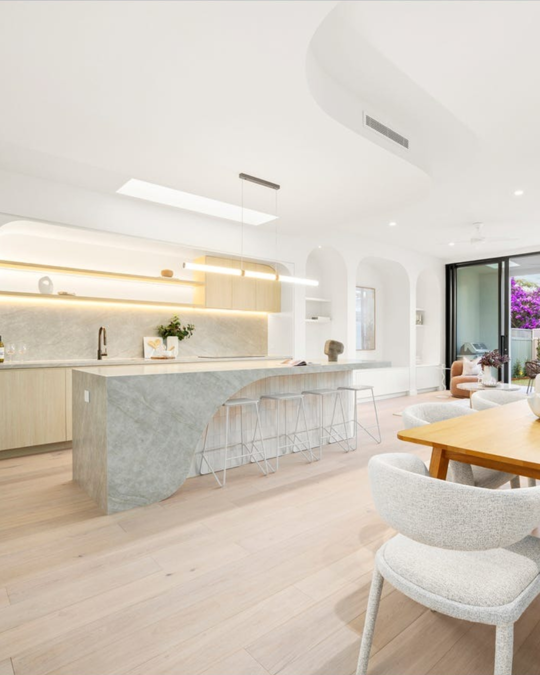 kirrawee duplex open plan kitchen living area