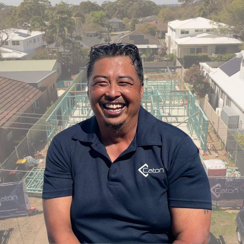 Sandy Oller, Site Supervisor at Caton Constructions, overseeing the delivery of custom home and duplex projects.