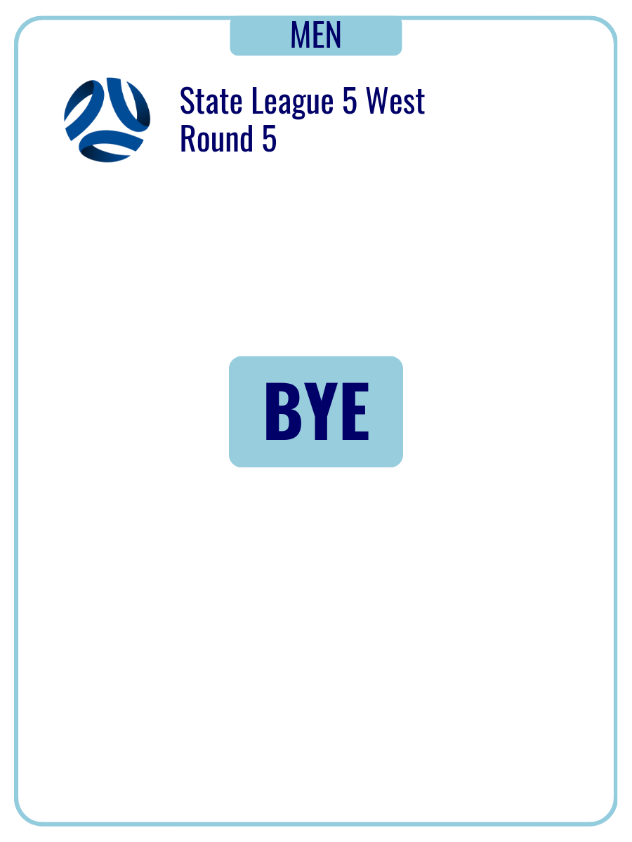 Senior Mens Round 5 2025