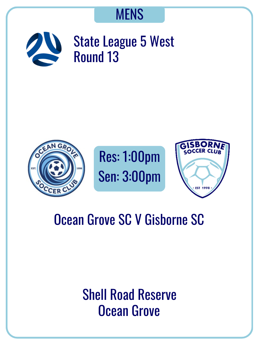 Senior Mens Round 13 2025