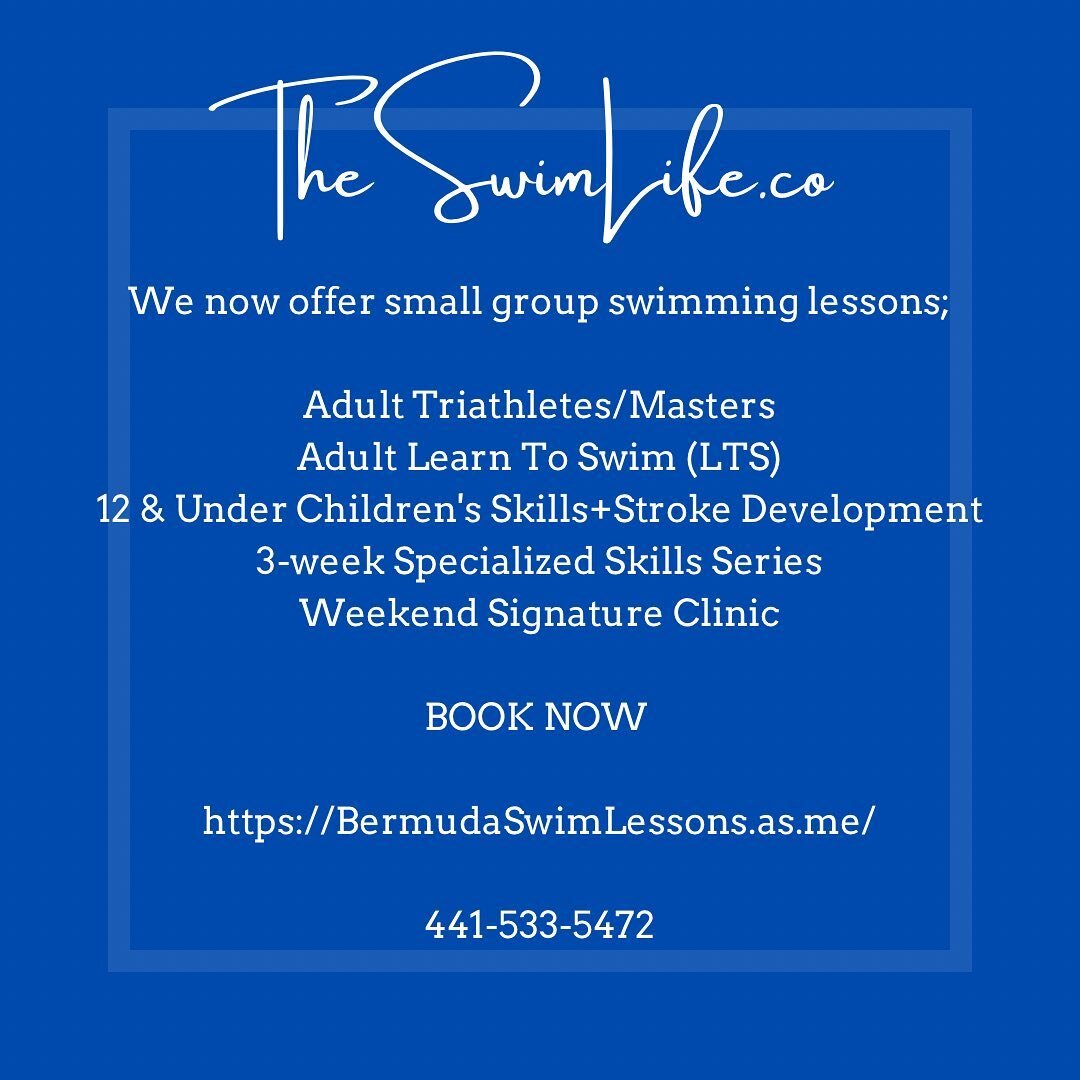 📣💦🩵Registration is now open! 
Sessions begin February 19th. We also have April and July start dates. 

Visit www.TheSwimLife.co for more info 
Or

Book Now at www.bermudaswimlessons.as.me