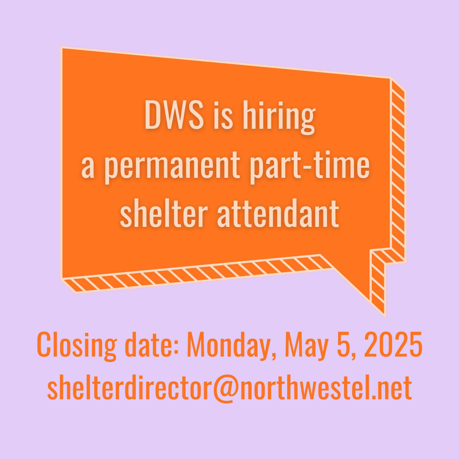 Dawson Women's Shelter is hiring!