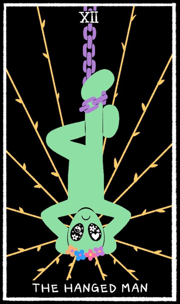 The Hanged Man - Alien Tarot