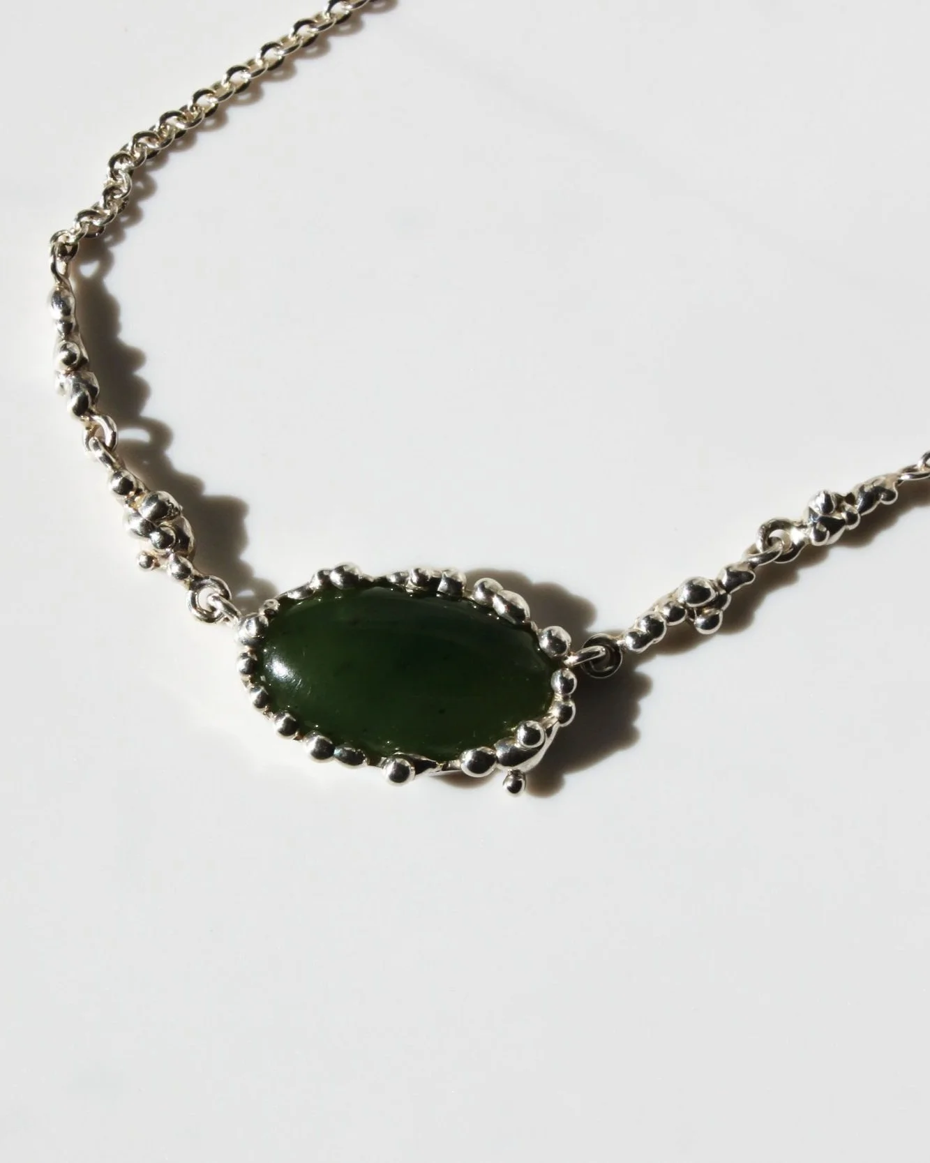 Jade Droplet Chain