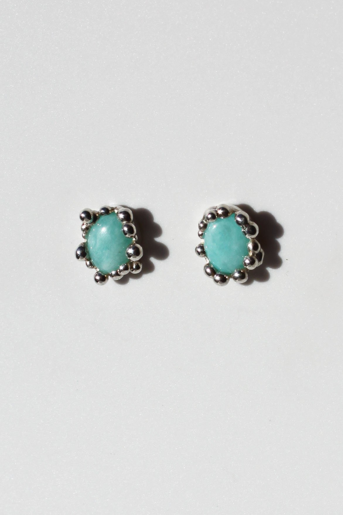Amazonite Blobby Studs