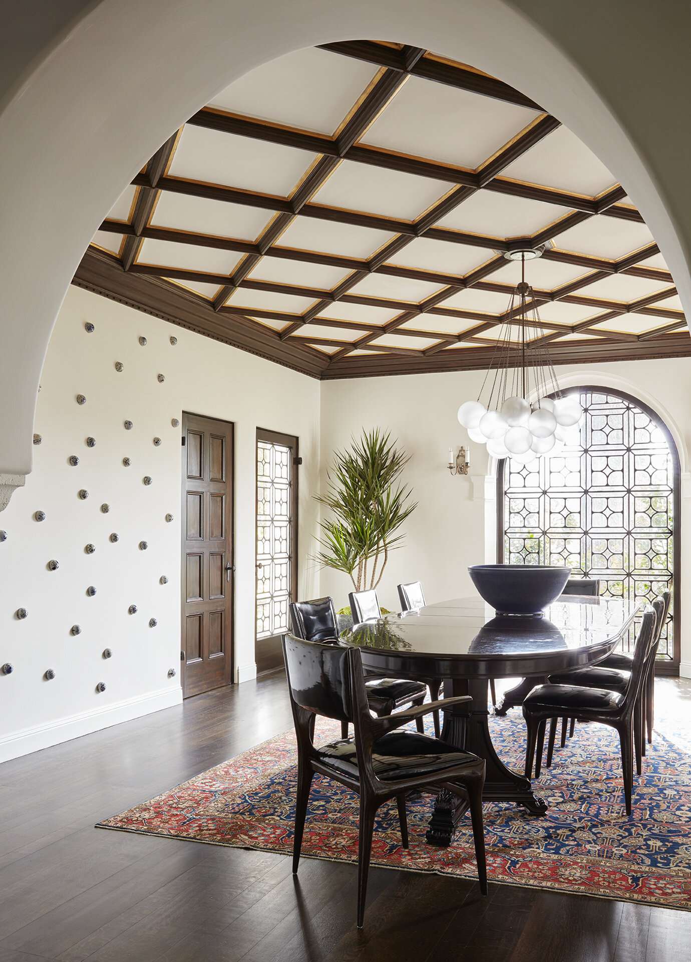 Best general contractor builder traditional Spanish Colonial estate home in the Brentwood neighborhood of Los Angeles with trendy eclectic interior designer style featured in Architectural Digest.  