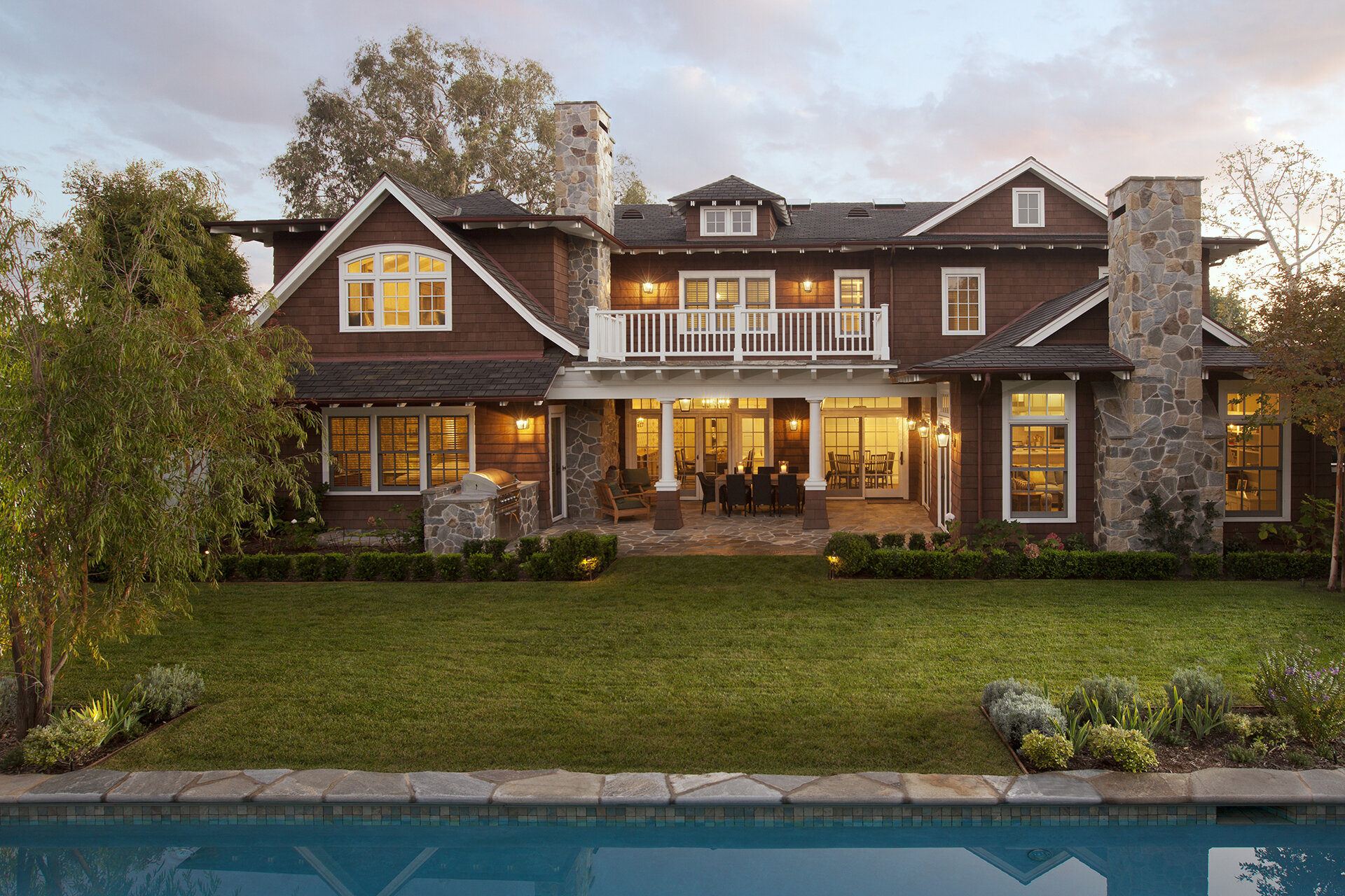  Traditional top craftsman general contractor Cape Cod style home by celebrity architect in the Brentwood neighborhood of Los Angeles.  