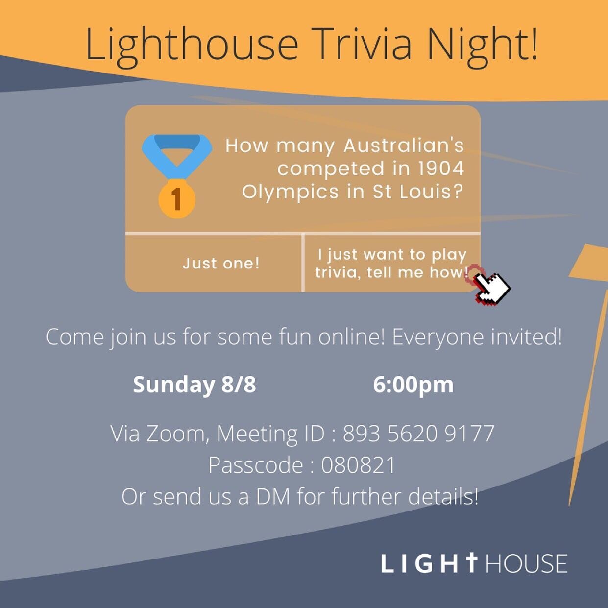 What have you been up to since quarantine? Whether you&rsquo;ve been catching up on rest or getting bored of counting the days - come join our #trivianight on Sunday via ZOOM! Demonstrate your vast knowledge bank or be prepared to learn an interestin