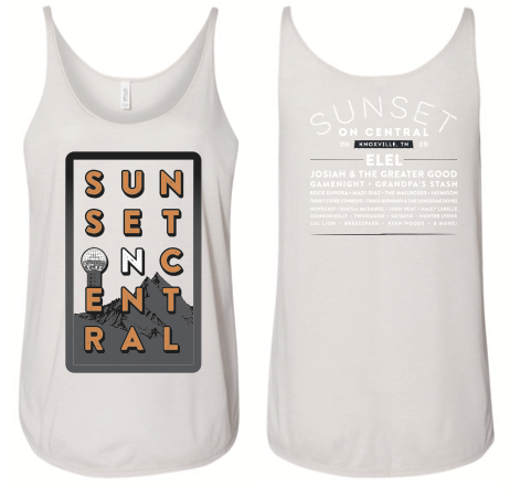 2019 Sunset On Central Oatmeal Tank Top